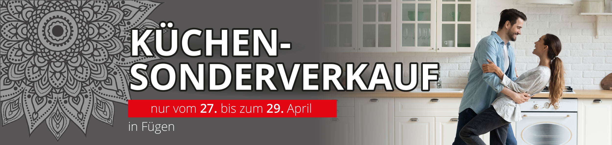 Tolle Küchenaktion bei WetscherMax in Fügen! Jetzt richtig sparen beim exklusiven Küchen-Sonderverkauf vom 27. - 29. April 2023!