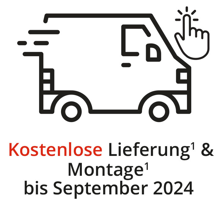 Kostenlose Lieferung & Montage bis September 2024!